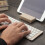 (Black) Small Size Foldable Bluetooth Aluminum Alloy Bottom Shell Keyboard 4