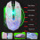Rainbow Backlight USB Wired Gaming Keyboard 2400DPI LED Mouse Combo with Mouse Pad 5