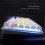 Rainbow Backlight USB Wired Gaming Keyboard 2400DPI LED Mouse Combo with Mouse Pad 7
