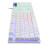 Rainbow Backlight USB Wired Gaming Keyboard 2400DPI LED Mouse Combo with Mouse Pad 15