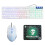 Rainbow Backlight USB Wired Gaming Keyboard 2400DPI LED Mouse Combo with Mouse Pad 2