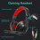 Gaming Keyboard and Mouse and Mouse pad and Gaming Headset Wired LED RGB Backlight Bundle 5