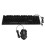 (Black) Waterproof 104key LED USB Wired Gaming Keyboard & 1000DPI Mouse Combo Set Multi-Colored Changing Backlight Mouse for Computer Desktop Notebook 1