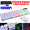 (White) Waterproof 104key LED USB Wired Gaming Keyboard & 1000DPI Mouse Combo Set Multi-Colored Changing Backlight Mouse for Computer Desktop Notebook 6