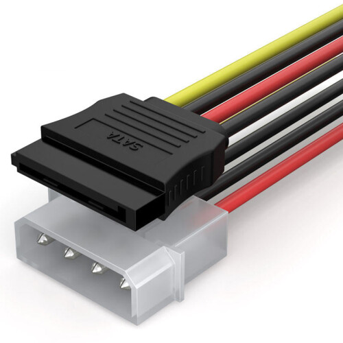 SATA Power Cable 4 PIN IDE SATA Splitter 0.2m HDD SDD Cable for Computer Connection