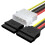 SATA Power Cable 4 PIN IDE SATA Splitter 0.2m HDD SDD Cable for Computer Connection 5