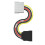 SATA Power Cable 4 PIN IDE SATA Splitter 0.2m HDD SDD Cable for Computer Connection 4