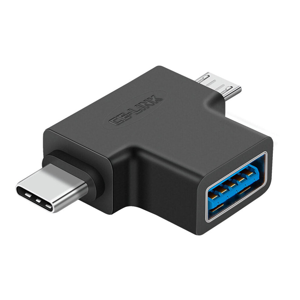 Type-C + Micro Usb Male To Usb 3.0 Female Otg Adapter Connector For Android Phones Tablets 6112212782224