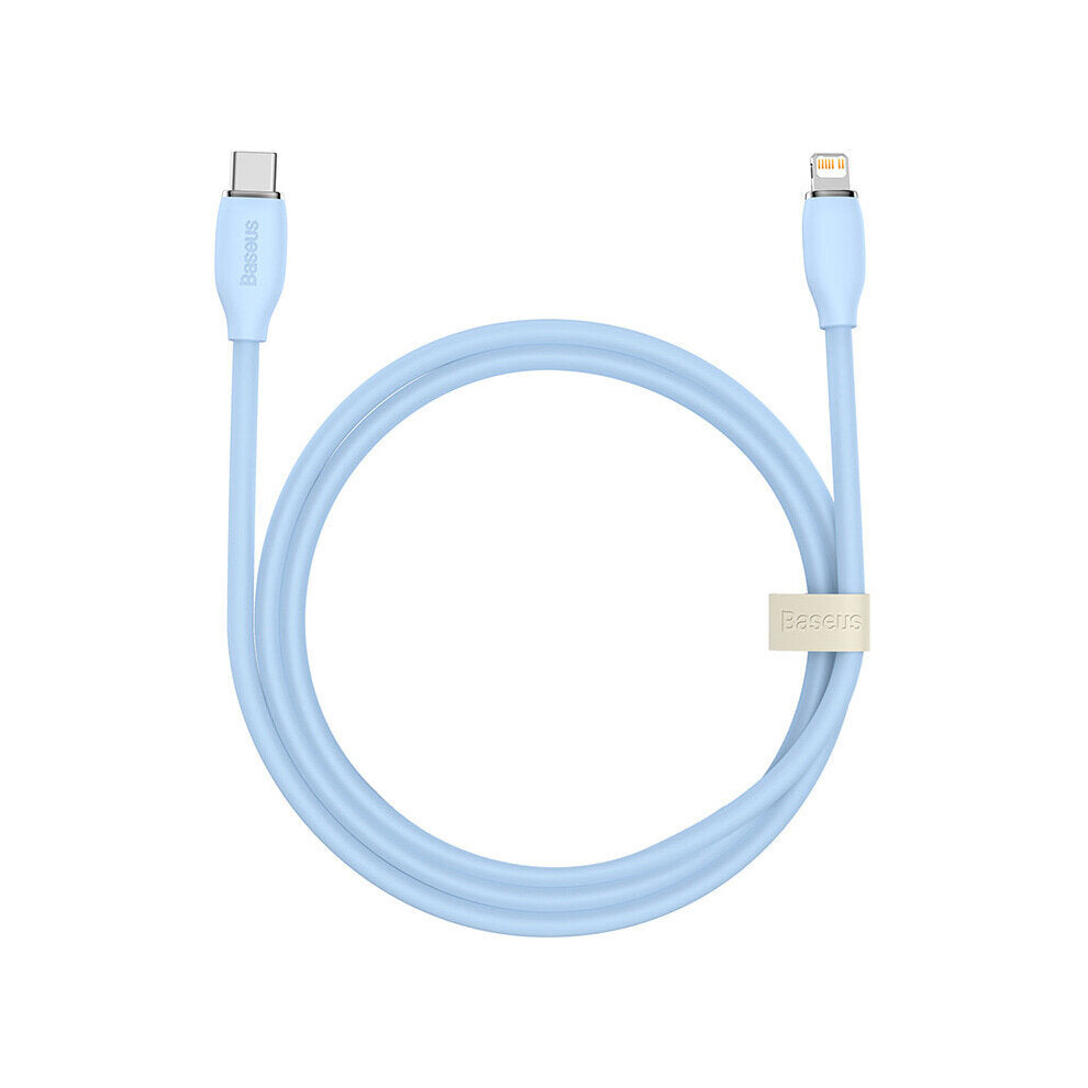 Photos - Other for Mobile GreenZech 20W Jelly Series Liquid Silicone Type-C to iP PD Fast Charging Data Cable 1.2M for iPhone 13 for iPhone 12 (Blue)