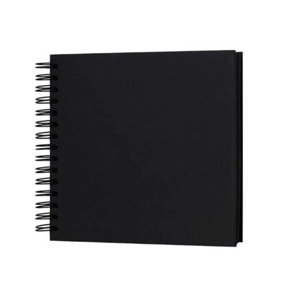 (black) Photo Album Scrapbook Kraft Paper Scrapbook Album Flexible Coil Design Diy Memory Book For Family Wedding