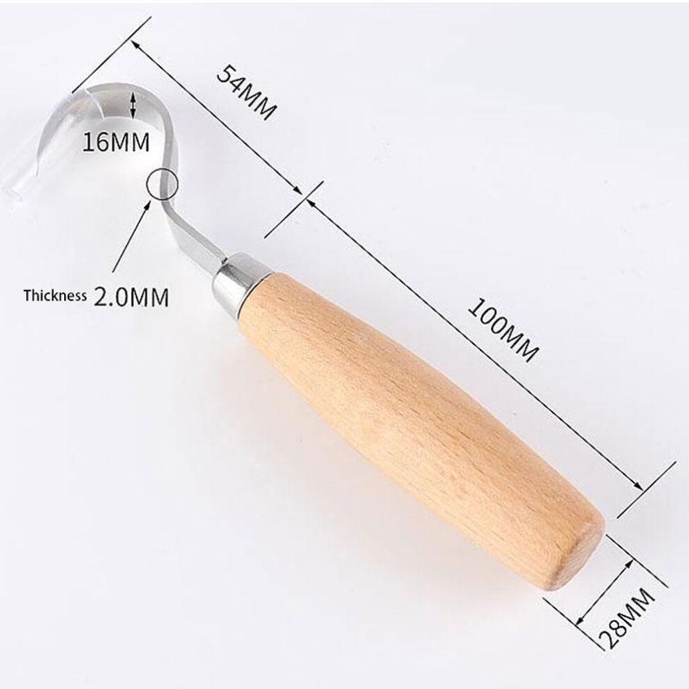 Practical Woodworking Carving Tools Stainless Steel Carving Knife With Wooden Handle Machete
