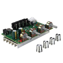 (Silver) Power Amplifier Board 2.0 Channel Balanced Sound Adjustment Small Power Amplifier Audio Modification For Car Amplifier