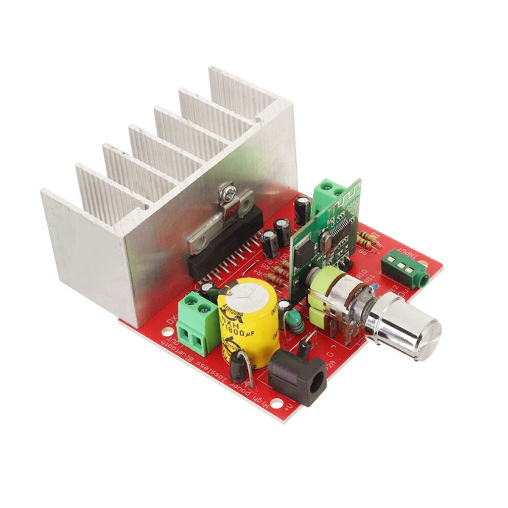Bluetooth 5.0 2.0 Channel HA13135 DC12V Speaker DIY Power Amplifier Board 25W+25W