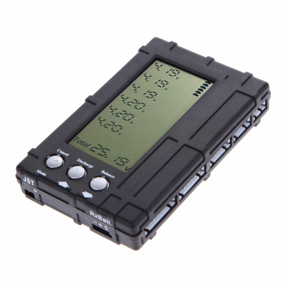 3 In 1 Lcd Rc Battery Discharger Balancer Meter Tester For 2-6S Lipo Li-Fe Battery Battery Voltage Meter Li-Polymer/Li-Fe 2-6 Cell 8727971226735