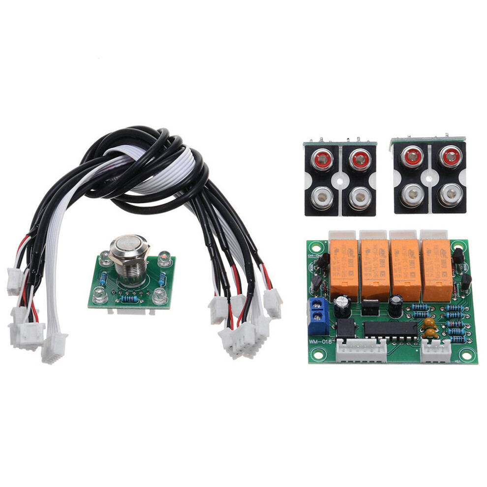 Audio Signal Input Switch Board Four-way Audio Source Switch Relay Module