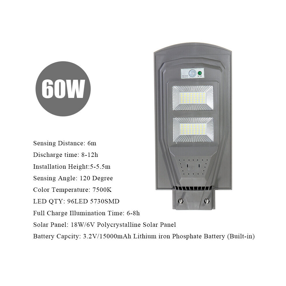 (60W) 30W 60W 90W LED Solar Street Light 5730 Lamp Beads Human Body Induction + Low Light Mode White Light-image-OPC-PFZRFB2-NEW