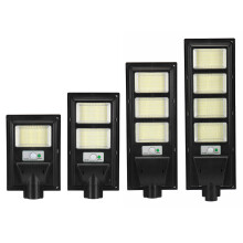 (Grey, 1496LED) 347/748/1122/1496 LED Solar Street Light PIR Motion Sensor Outdoor Wall Lamp W/ Remote