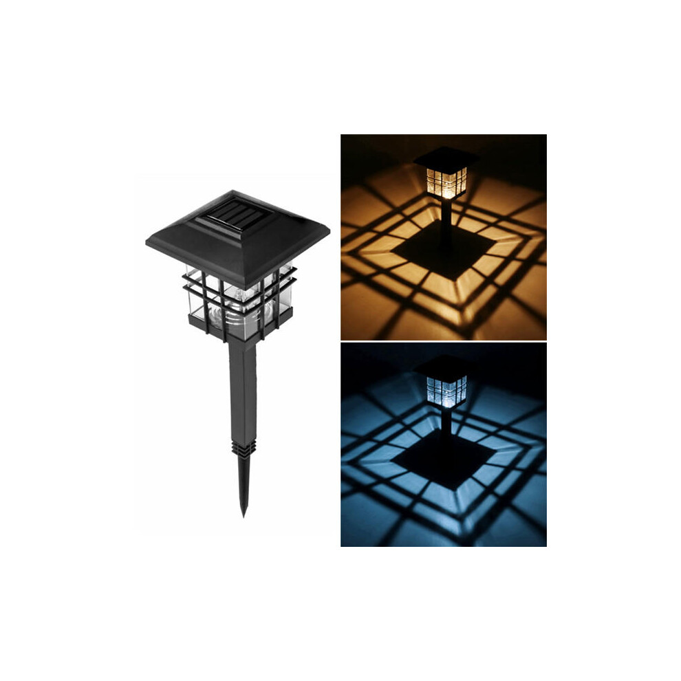 (White) LED Solar Lights Waterproof Column Headlight Lawn Lamp for Outdoor Garden Yard-image-OPC-PFZRFDZ-NEW