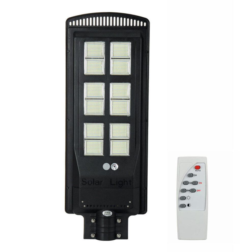 (Black, 1152LED) 3800W 1152 LED Solar Street Light Motion Sensor Outdoor Garden Wall Lamp+Remote-image-OPC-PFZRFDV-NEW