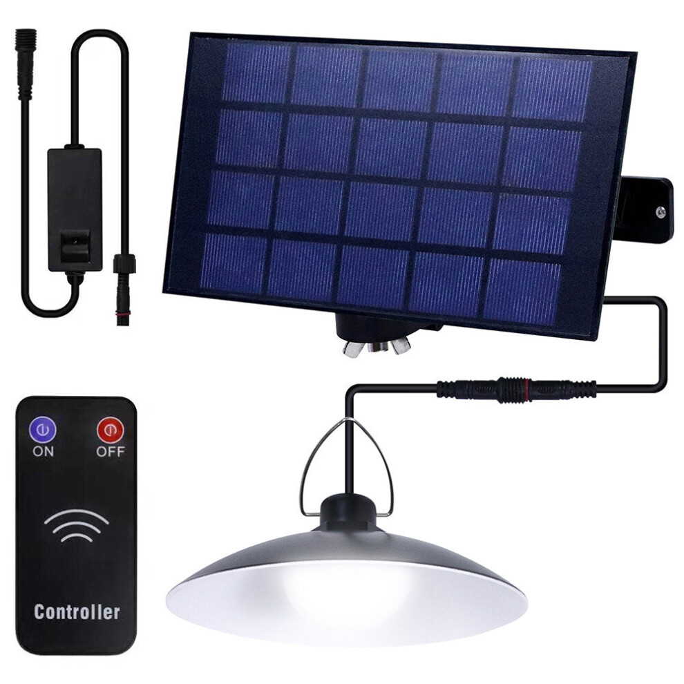 (1 Head - White Light) 1/2/3/4 Head LED Solar Pendant Light IP65 Waterproof Outdoor Indoor Remote Control Solar Lamp for Garden Porch