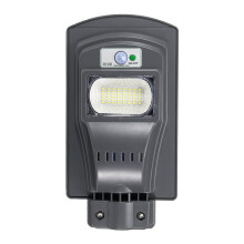 (Gray) 40W LED Solar Power Wall Street Light PIR Motion Outdoor Garden Lamp