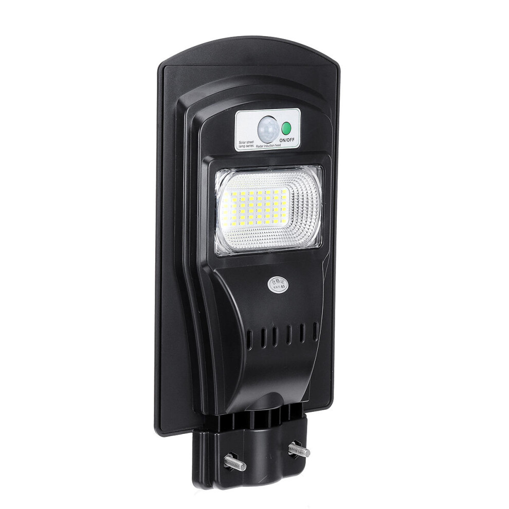(Black) 40W LED Solar Powered Wall Street Light PIR Motion Outdoor Garden Lamp