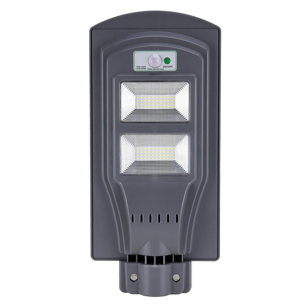 (Grey) 40W Solar Street Light Outdoor with PIR Motion Sensor, Waterproof LED Wall Lights Street Area Lighting Auto ON/OFF Courtyard Deck Night Lights