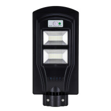(Black) 40W Solar Street Light Outdoor with PIR Motion Sensor, Waterproof LED Wall Lights Street Area Lighting Auto ON/OFF Courtyard Deck Night Lights