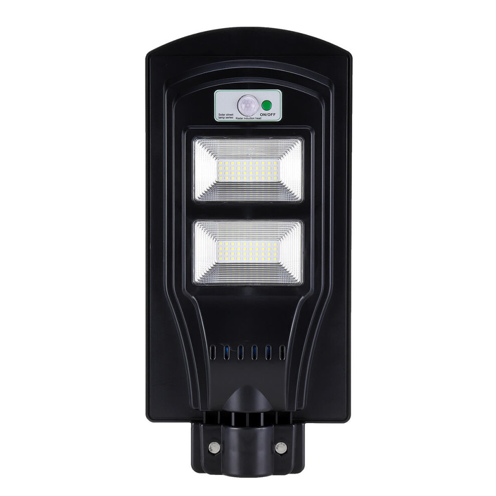 (Black) 40W Solar Street Light Outdoor with PIR Motion Sensor, Waterproof LED Wall Lights Street Area Lighting Auto ON/OFF Courtyard Deck Night Lights