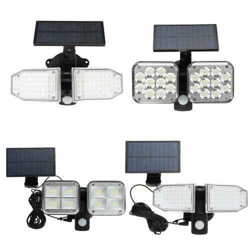(Type A) Multifunctional LED Solar Split Wall Light Human Body Sensor Light Outdoor Garden Light 1