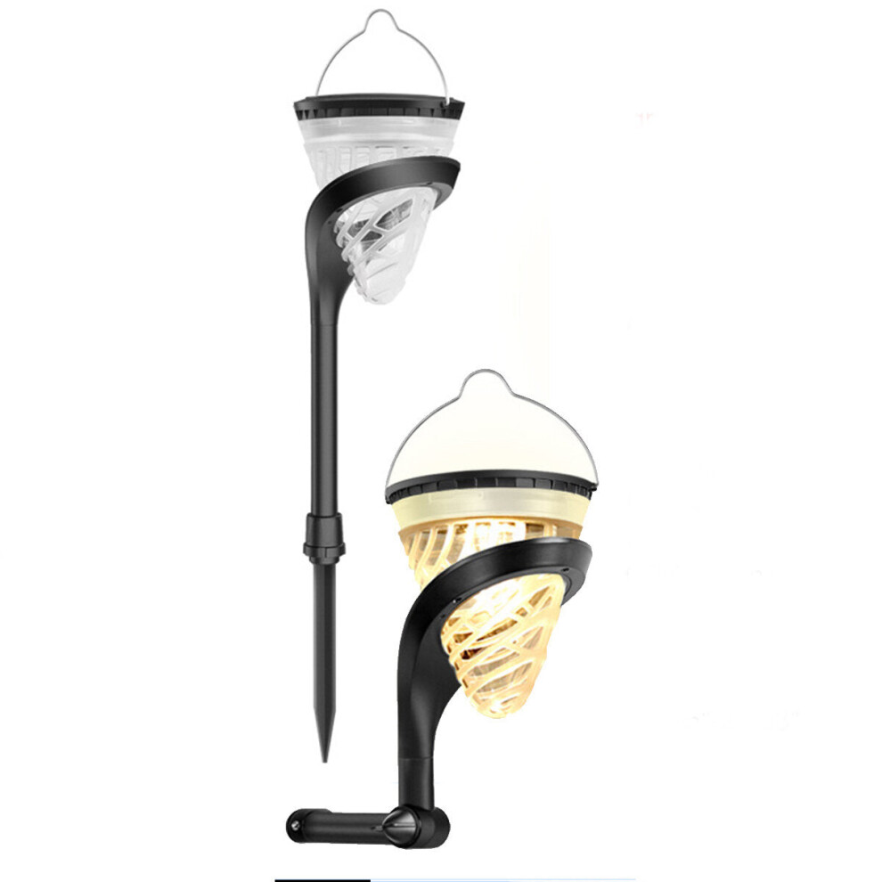 (2 Pcs Mounted Lamp) Mutifunction LED Solar PoweredOutdoor Wall Light Waterproof Colorful Garden Lawn Ground Path Lamp Hanging Decotation Light-image-OPC-PFZRFPJ-NEW