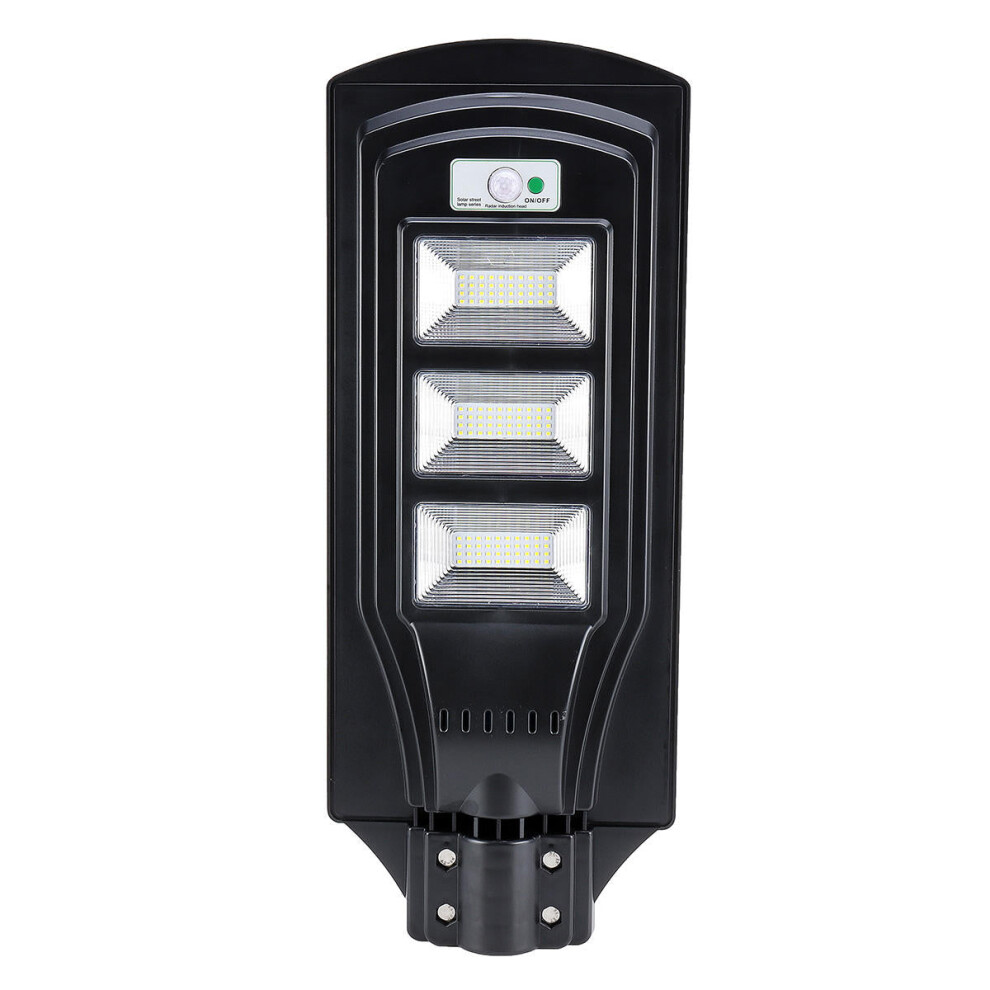 (Black) 60W Waterproof PIR Motion Sensor Solar Garden Street Light Outdoor LED Wall Lights Street Area Lighting Auto ON/OFF Courtyard Deck Night Lights