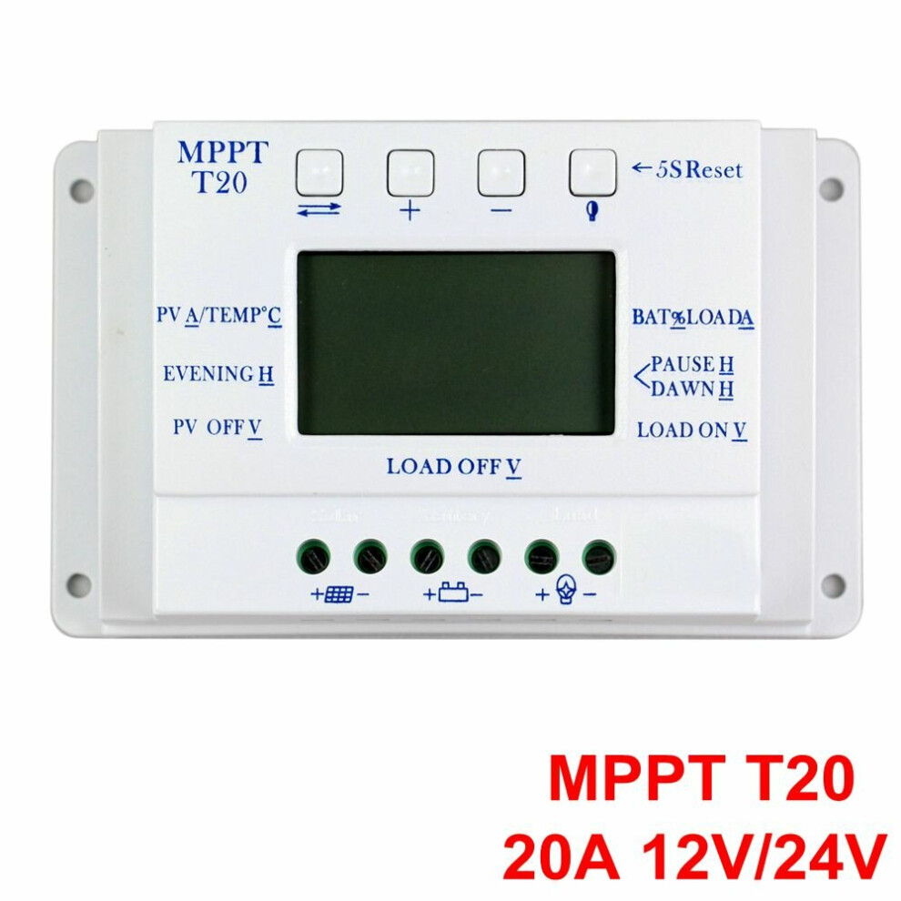 (20A) 12/24V Photovoltaic Power Generation System Solar Battery Charging Street Light Controller