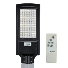 (With remote control, 146LED) 80/144LED Solar Street Light PIR Motion Sensor Outdoor Wall Lamp Waterproof