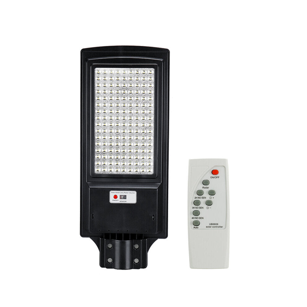 (With Remote, 144LED) 800/1000W LED Solar Street Light PIR Motion Sensor Outdoor Yard Wall Lamp+Remote