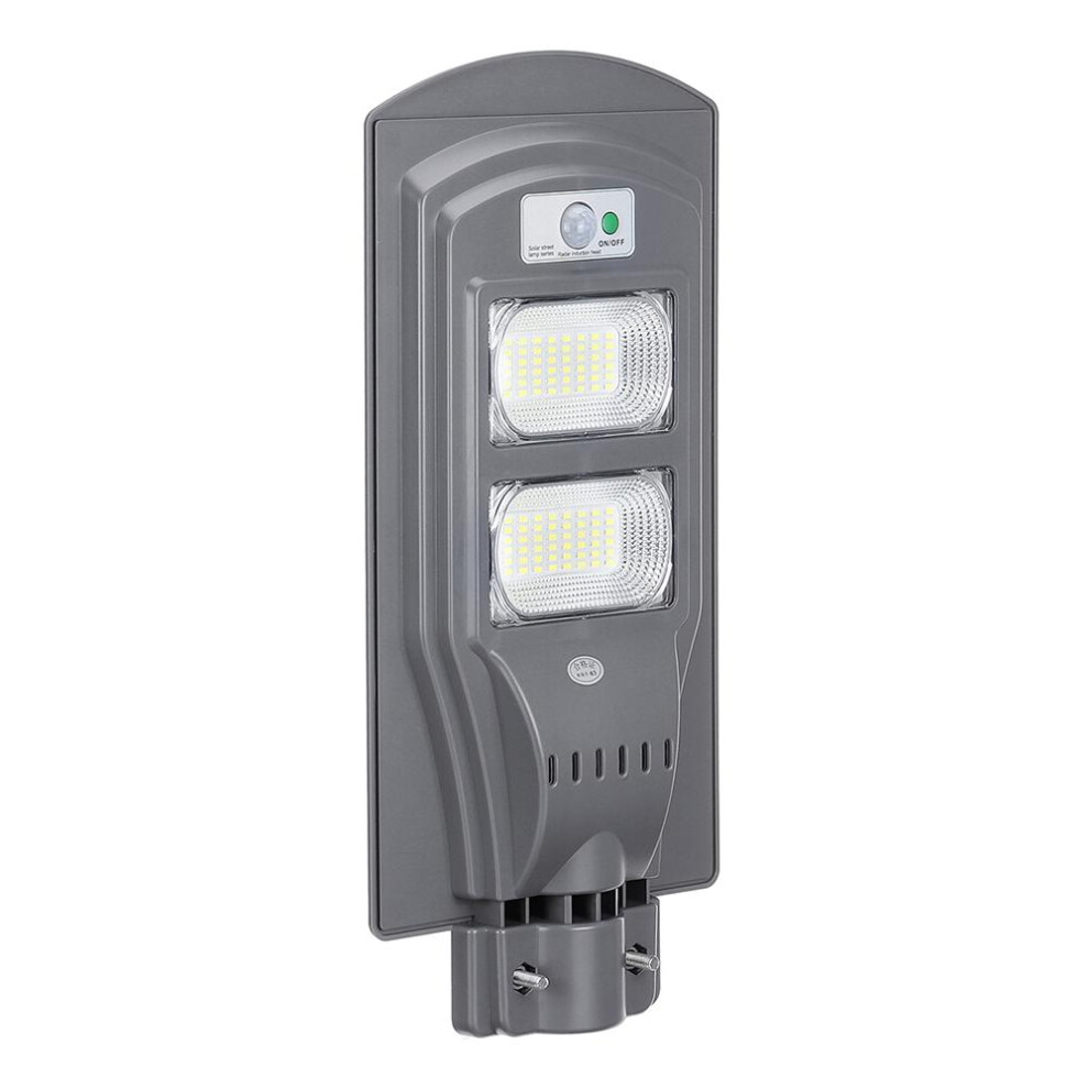 (Gray) 90W  LED Solar Street Light PIR Motion Sensor Control Outdoor Garden Wall Lamp