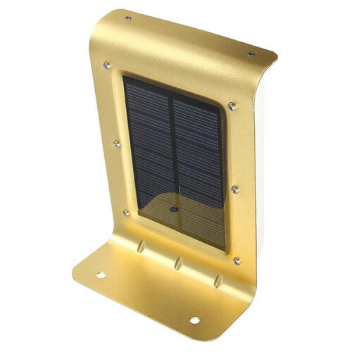 (Silver) 16 LED Solar Power Voice Sensor Wall Light Garden Yard Lamp Waterproof 2