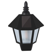 (Light control mode) Solar Lights Solar Flame Flickering Dancing Wall Lamp Outdoor Waterproof LED Solar Landscape Decoration Lighting Security Light