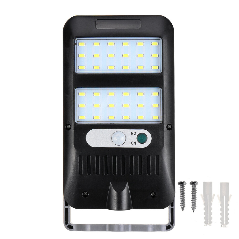(36SMD) COB LED Solar Powered Wall Street Lights Induction Outdoor PIR Motion Lamp