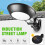(Frosted Cover) LED Solar Wall Light 3 Modes Motion Sensor Light Control IP65 Yard Garden Park 6