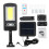 (Type A) LED COB Solar Wall Light Garden Security Street Lamp PIR Motion Sensor + Remote 12