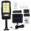 (Type A) LED COB Solar Wall Light Garden Security Street Lamp PIR Motion Sensor + Remote 15
