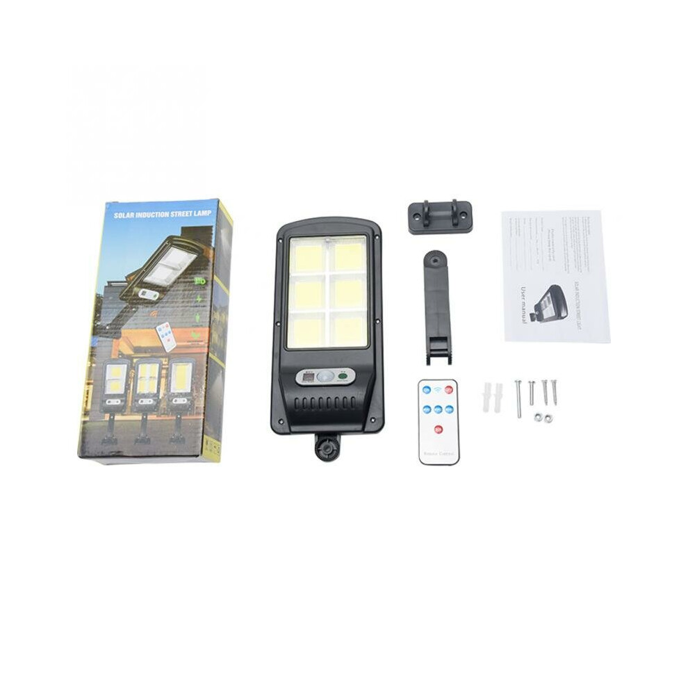 (1pcs) 2Pcs 120 COB Flood Lamp LED Solar Street Light Outdoor Waterproof Motion Sensor Garden Light with Remote Control