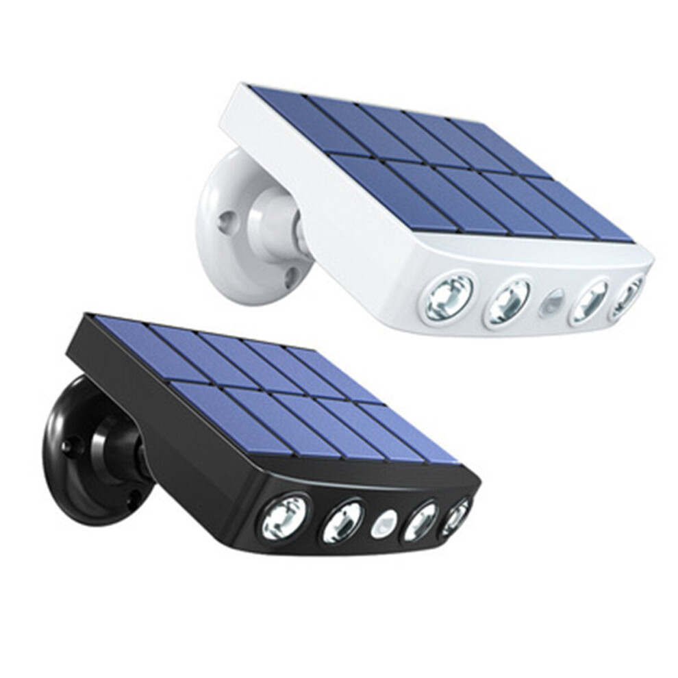 (Black, Cool White) 2PCS Solar PIR Motion Sensor Light Spotlight Waterproof Led Light Garden Lamp Outdoor Lighting solar wall light-image-OPC-PFZRG9H-NEW