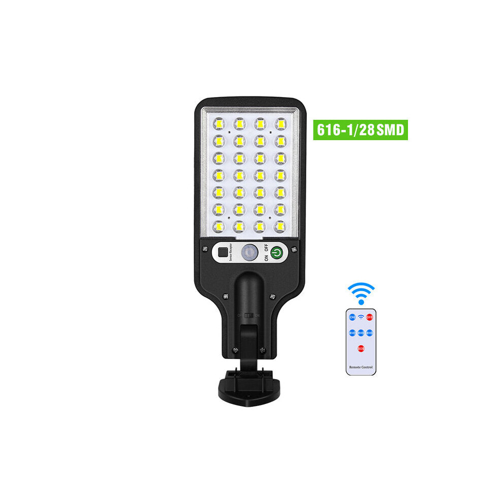 (616-1/28SMD) 3 Light Mode LED Solar Street Light Outdoor Waterproof Motion Sensor Security Lighting for Garden Patio Path Yard-image-OPC-PFZRGC7-NEW