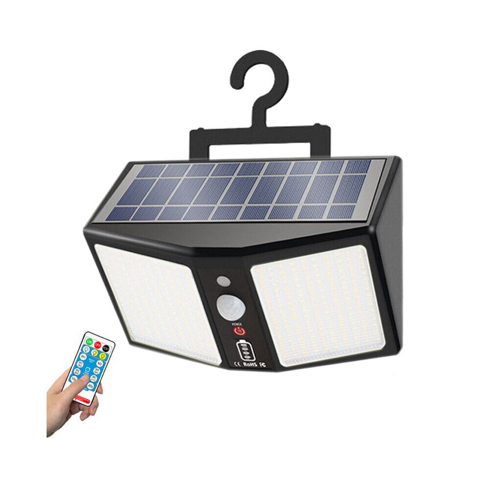 360LED Solar Light Wall Lamps 12000mAh 6 Modes Motion Sensor IP65 Waterproof Outdoor Yard Garden Street Induction Night Light