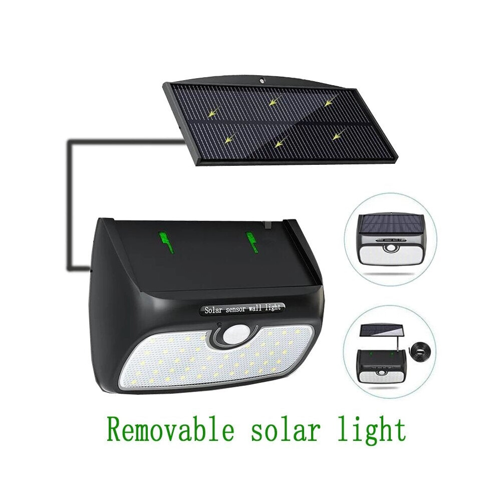(Without Remote Controller) 48LED Removable Solar Light PIR Street Light Three Modes Waterproof Lamp for Outdoor Garden Wall Street