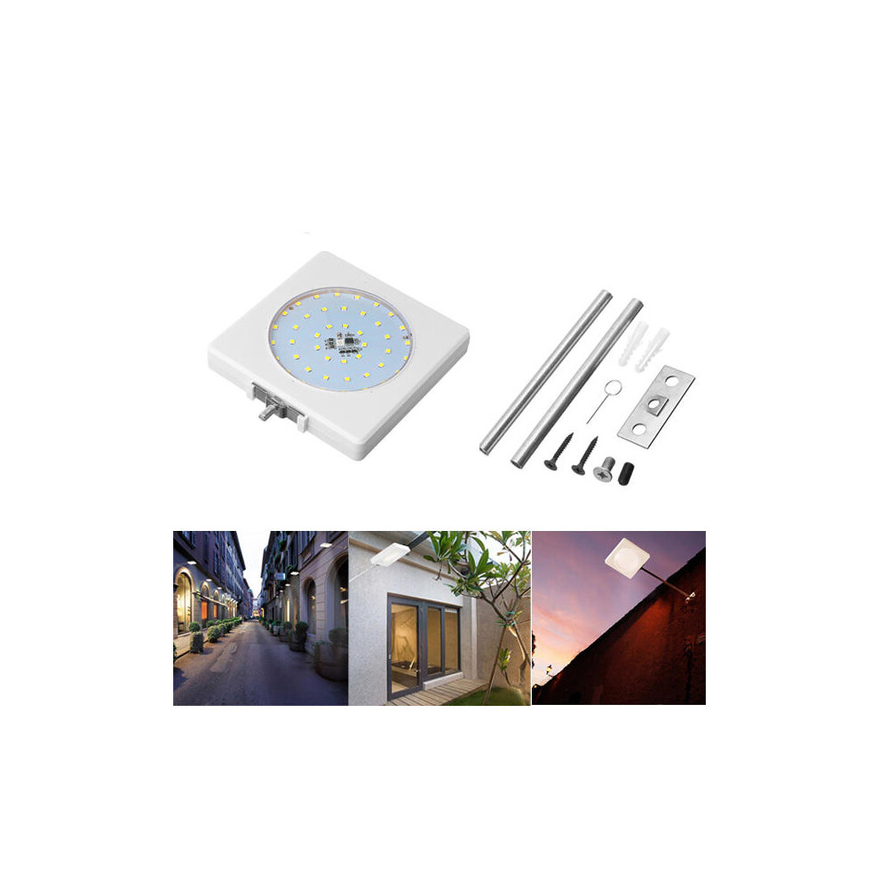5W Solar Sound Control Colorful Street Light Wall Lamp with Pole Waterproof for Outdoor Road Yard Garden