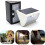 (Black, Warm Light) 6W Solar Powered 40 LED 6 Modes PIR Motion Sensor Remote Control Dimmable Wall Light Waterproof 6