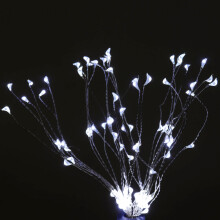 (White) 90LED Firework Solar Light 8 Modes Waterproof Outdoor Starburst Path Lawn Garden Decorative Lamp
